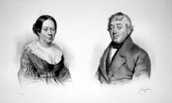 Anton Schmidt mit Frau, Bäckermeister am Naschmarkt in Wien um 1840. By Josef Kriehuber - Foto einer Originallithographie der Albertina (Wien); Foto Peter Geymayer, Public Domain,