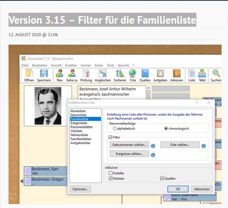 Ahnenblatt 3.59 instal the new version for android