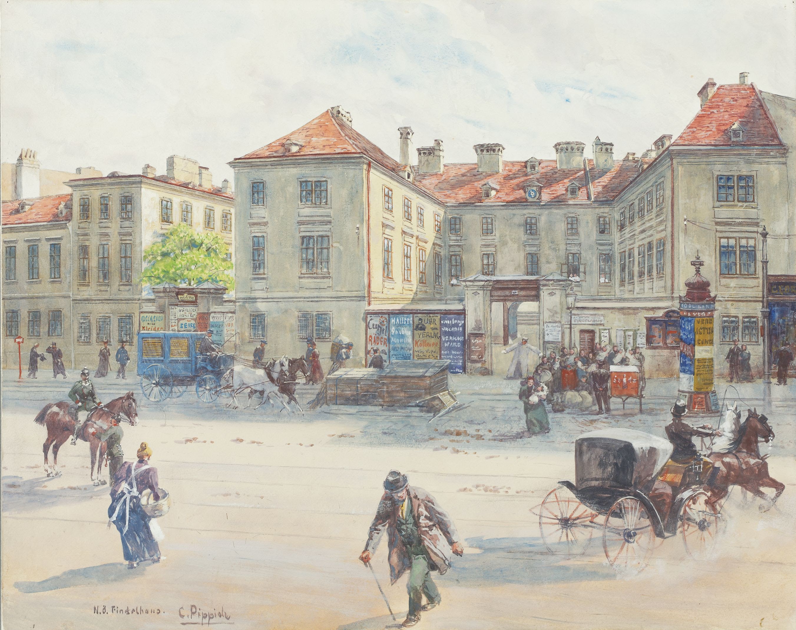 Carl Pippich: 8., Alser Straße – niederösterreichisches Findelhaus, 1880-1890 © Wien Museum