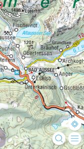 Ausschnitt Austrian Map des BEV